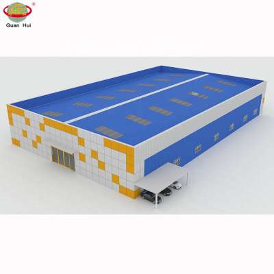 3D design large span steel structure sports hall